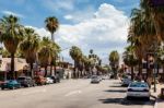 Palm Springs, California/usa - July 29 : View Of Palm Springs On Stock Photo