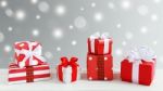 Gift Boxes And Present Background Stock Photo