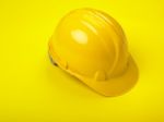 Yellow Hard Hat Stock Photo