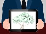 Tzs Currency Represents Exchange Rate And Coin Stock Photo