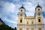 The Collegiate Church Of St Michael In Mondsee Stock Photo