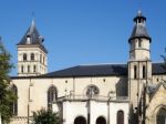 Exterior View Of The Basilica  St Seurin In Bordeaux Stock Photo