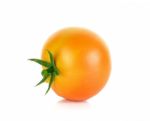 Tomato Isolated On The White Background Stock Photo