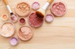 Makeup Powder Background Stock Photo