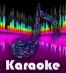 Karaoke Music Shows Sound Track And Audio Stock Photo