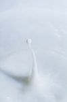 Milk Droplet Stock Photo