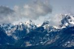 Grand Teton Mountain Range Stock Photo