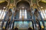 Inside View Of A Catherdral Stock Photo