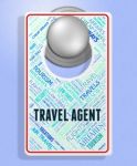 Travel Agent Shows Travels Travelling And Agents Stock Photo