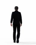 3d Rendering Of A Business Man Isolated Over White Background Stock Photo