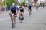 Cyclists Participating In The Velethon Cycling Event In Cardiff Stock Photo