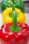 Fresh Bell Peppers Stock Photo