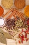 Spices And Herbs Stock Photo