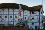 View Of The Globe Theatre Stock Photo