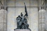 Statue In Feldherrnhalle In Munich Stock Photo