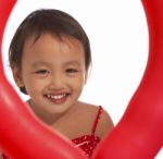 Child With Balloon Stock Photo