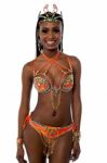 African Carnival Dancer Posing Stock Photo