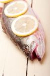 Fresh Whole Raw Fish Stock Photo