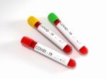 3d Illustration Of A Covid 19 Blood Sample Tube  Stock Photo