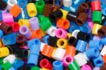 
Beads Of Various Colors, Beautiful Stock Photo