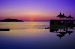 Swimming Pool And Sea Stock Photo