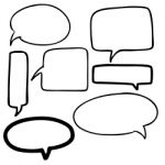 Set Of Speech Bubbles Stock Photo