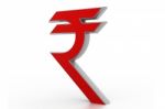 Indian Rupee Symbol Stock Photo