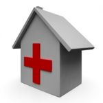 Hospital Icon Shows Emergency Medical Clinic Stock Photo