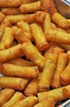 Spring Rolls Food Stock Photo