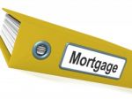 Mortgage File Stock Photo