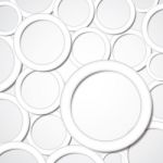 Abstract Blank Geometric Circle With Drop Shadow Background Stock Photo