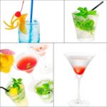 Cocktails Collage Stock Photo