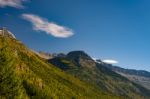 Scenic View Of Glacier National Park Stock Photo