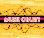 Music Charts Indicates Top Ten And Best Stock Photo