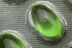 Green Capsule Stock Photo