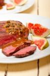 Green Peppercorn Beef Filet Mignon Stock Photo