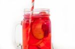 Fresh Fruit Punch Drink Stock Photo