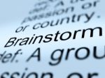 Brainstorm Word Stock Photo