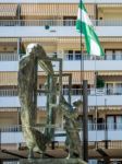 Marbella, Andalucia/spain - May 4 : Boys And Window Sculpture By Stock Photo