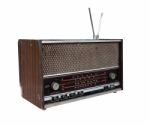 Grungy Retro Radio Stock Photo