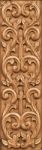 Flower Carved On Wood Stock Photo