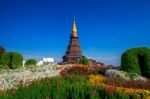 Landmark Pagoda In Doi Inthanon National Park At Chiang Mai, Thailand Stock Photo