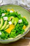 Fresh Avocado Salad Stock Photo