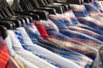 Closed Up Plaid Shirts Stock Photo