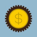 Money Coin Gear  Illustration Stock Photo