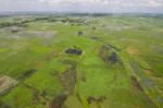 The Helicopter Shot From Dhaka, Bangladesh Stock Photo