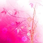 Background Floral Shows Light Burst And Glaring Stock Photo