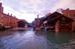 Venice Italy San Trovaso Squero View Stock Photo