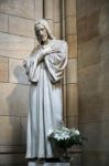 Statue Of Jesus Christ In St Vitus Cathedral In Prague Stock Photo