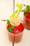 Fresh Tomato Juice Stock Photo